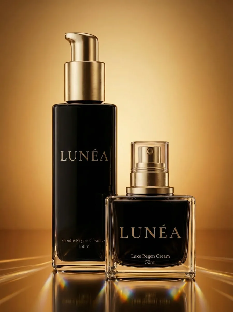 LUNÉA Gentle Regen Cleanser and Luxe Regen Cream — ritual set